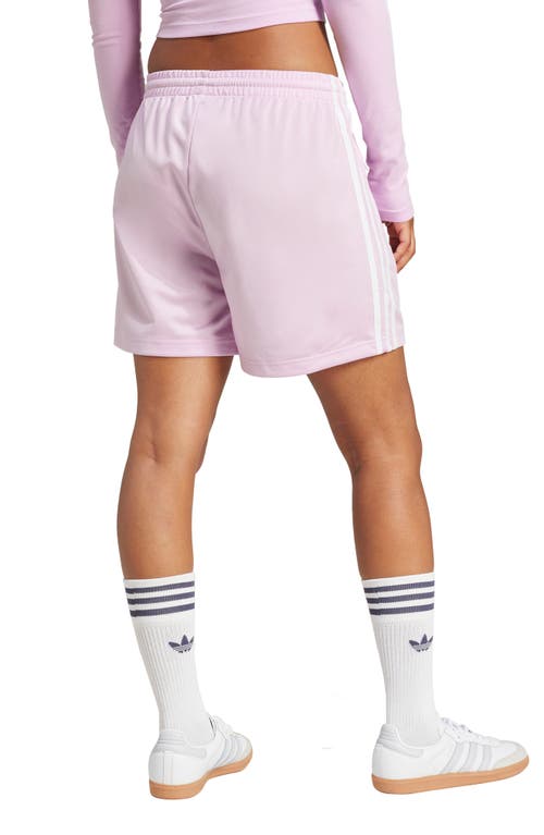 Shop Adidas Originals Firebird Recycled Polyester Shorts In Light Orchid