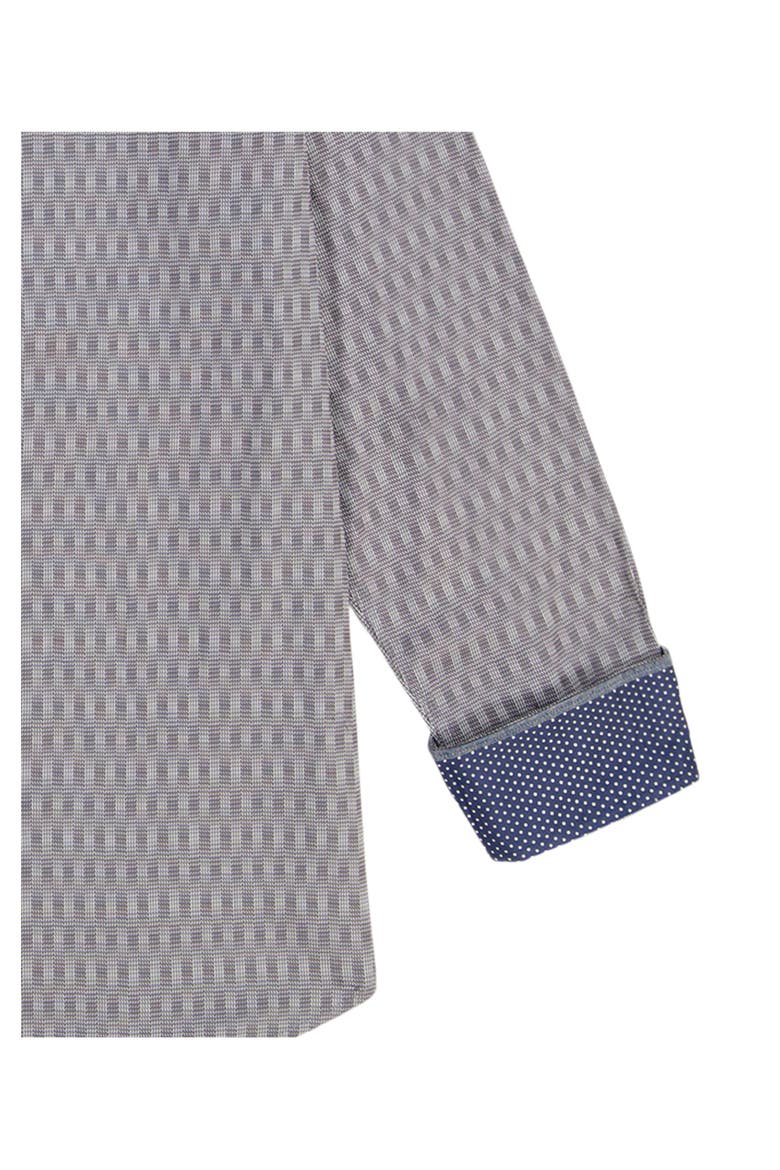 Akron Stretch Cotton Button-Up Shirt, Alternate, color, BROWN