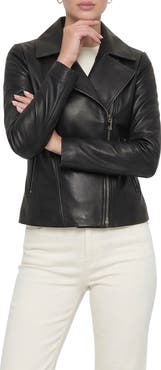 GORSKI Genuine Nappa Leather Moto Zip Jacket
