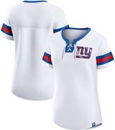 FANATICS Women's Fanatics Branded White New York Giants Sunday Best Lace-Up T-Shirt