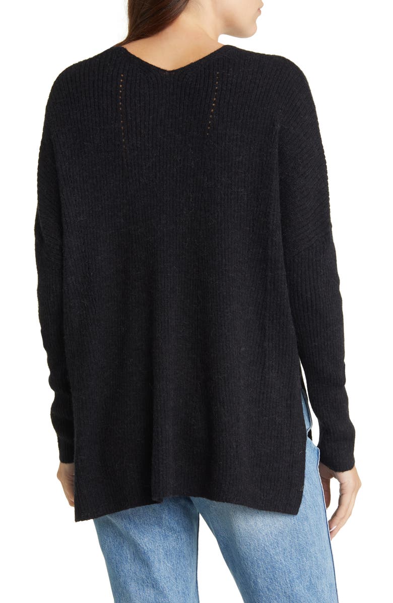 AllSaints Rhoda V-Neck Sweater, Alternate, color, 