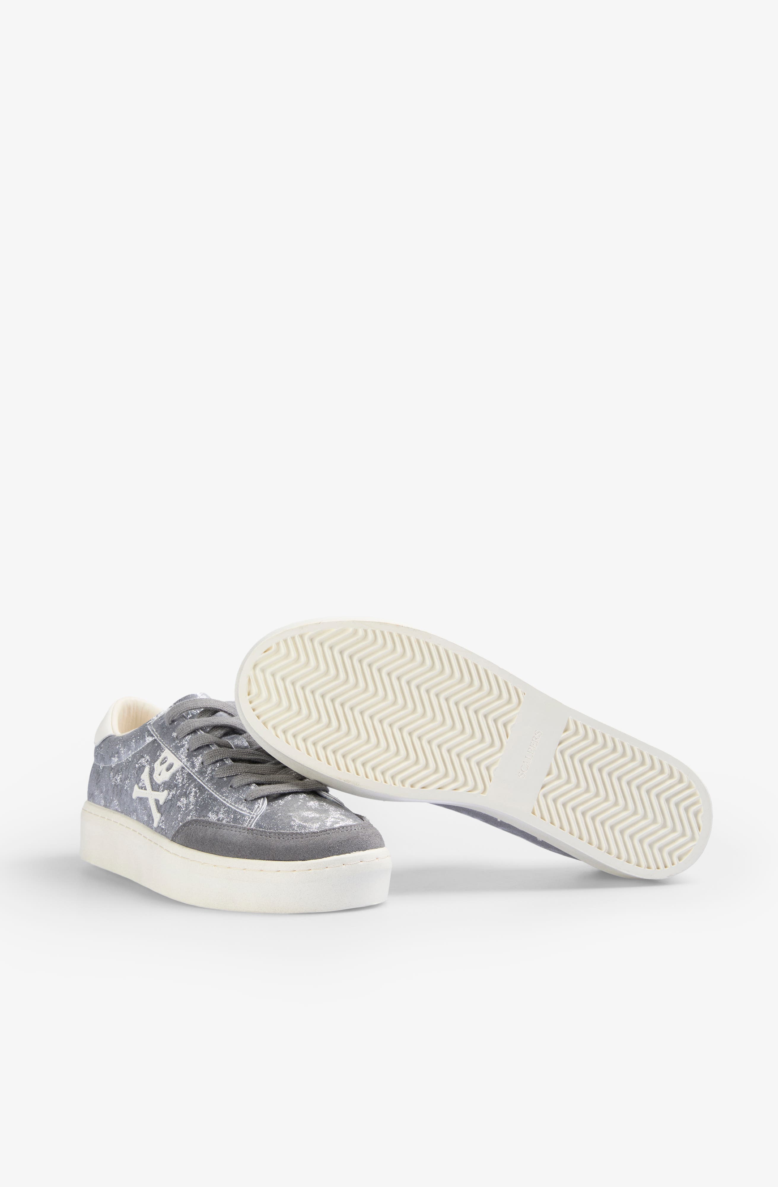 Scalpers New Gala High Sneakers, Alternate, color, Silver