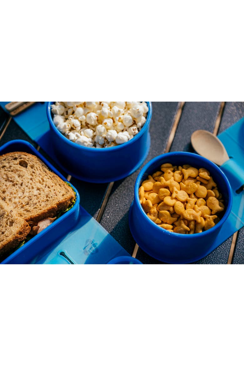 Silicone Go Go Bowls Set Of 4 10, 20, 30 Oz, Alternate, color, Blue