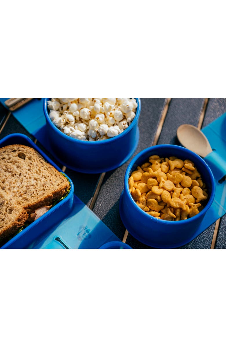 Silipint Silicone Go Go Bowls Set Of 4 10, 20, 30 Oz, Alternate, color, Blue