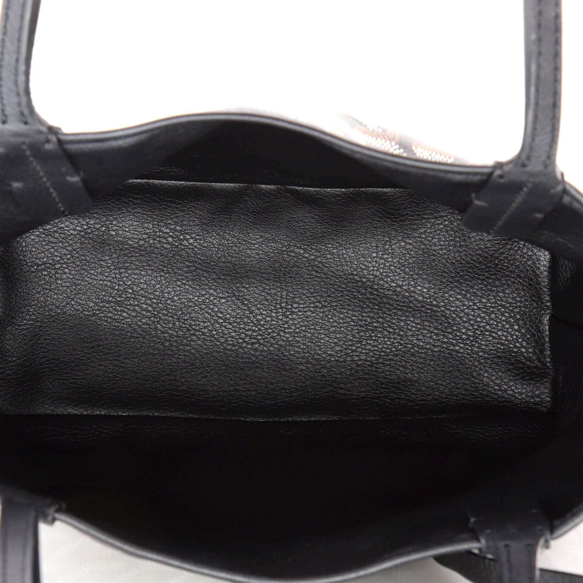 Pre-Owned Goyard Anjou Reversible Tote Coated Canvas Mini, Alternate, color, Black