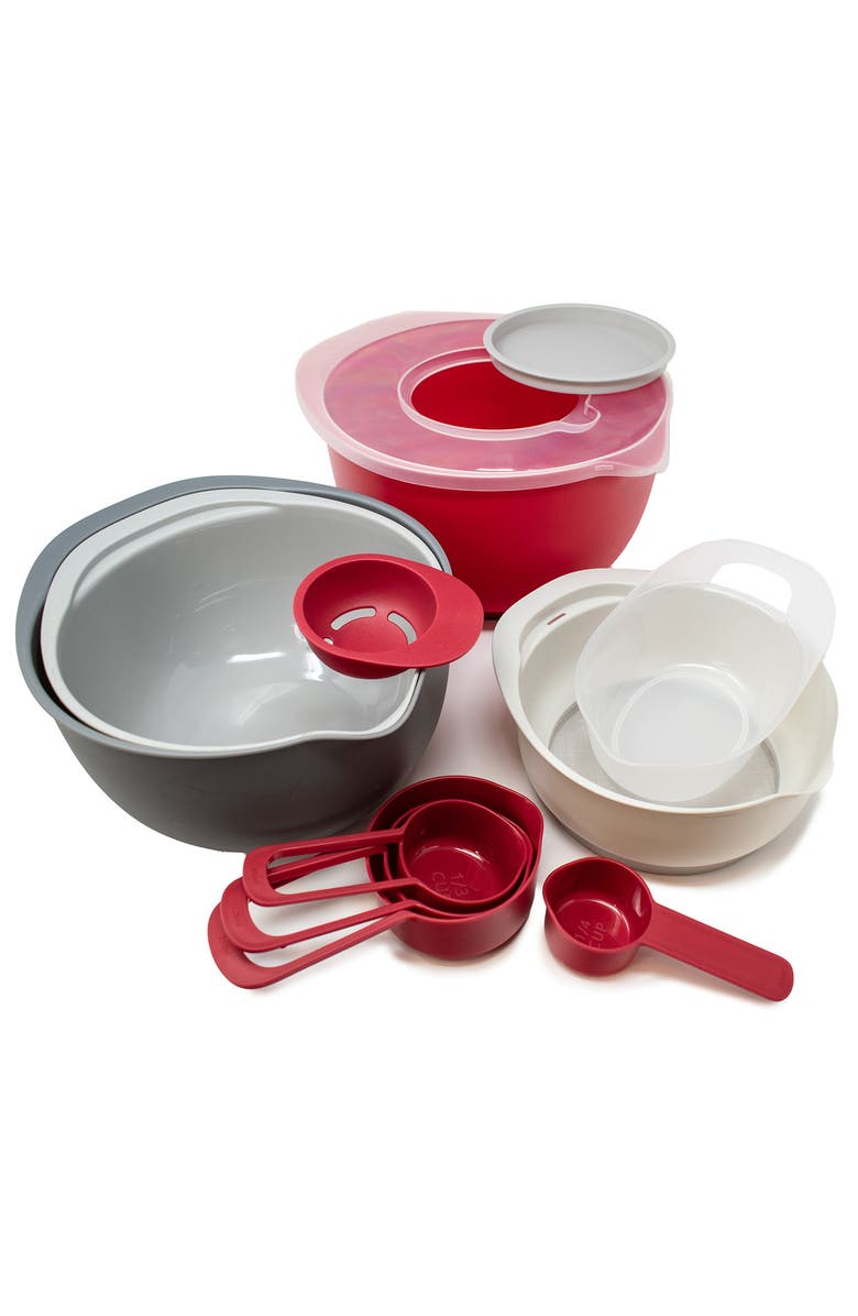 Norpro Nested Mixing Bowls and Measuring Cups, 12 Piece Set, Main, color, Multicolored