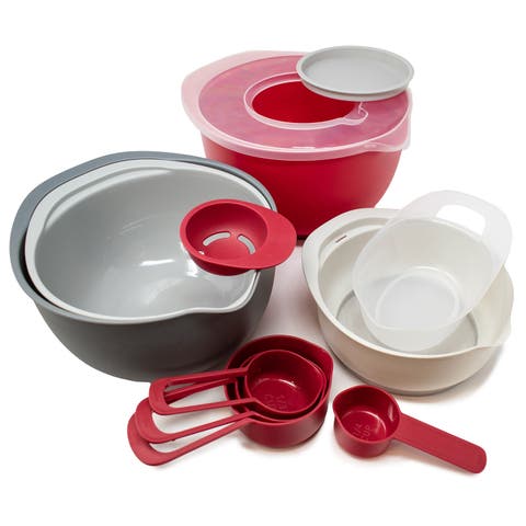 Nested Mixing Bowls and Measuring Cups, 12 Piece Set
