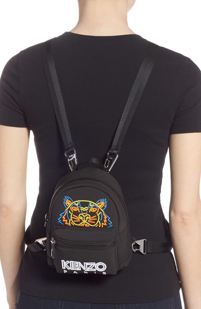 KENZO Mini Icon Rucksack, Alternate, color,