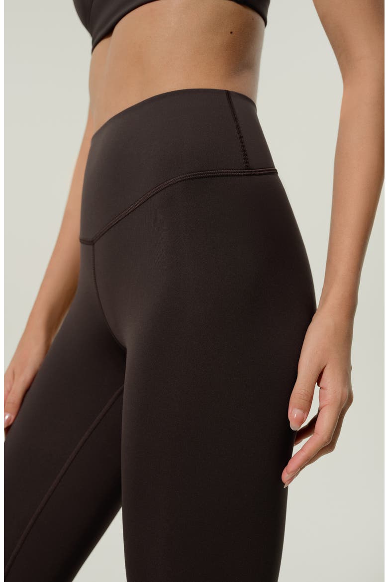 Women's Silk Contour High Rise Soft Ease Leggins, Alternate, color, Coffee Bean