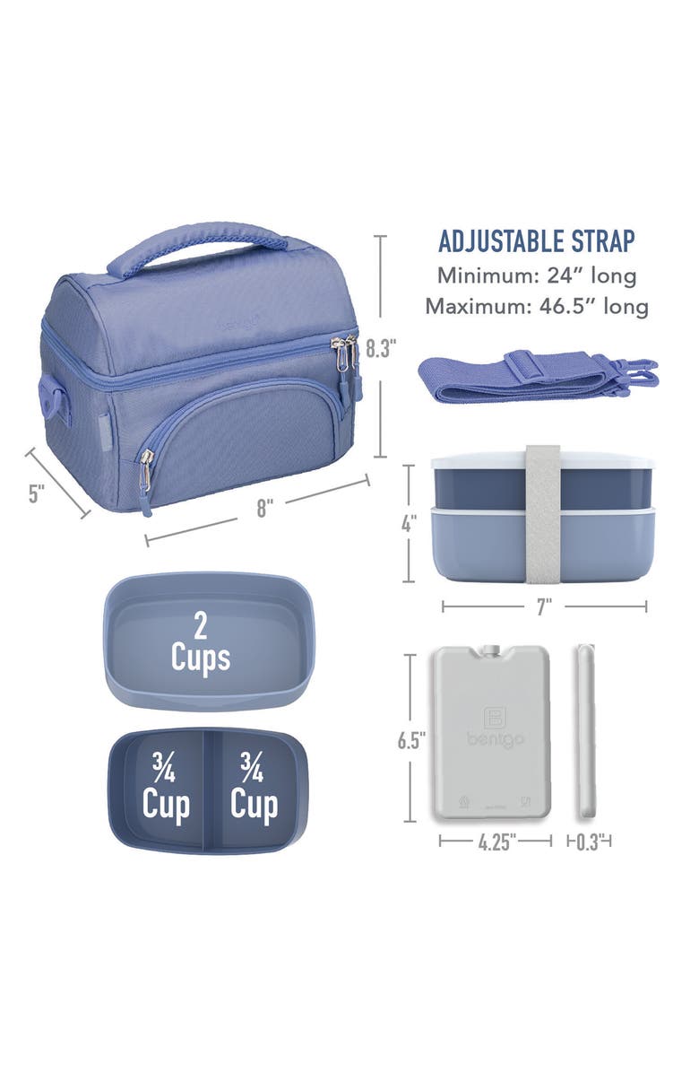 BENTGO Deluxe Lunch 4-Piece Set, Alternate, color, Slate