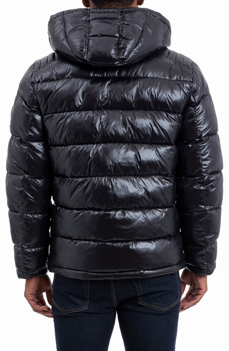 Michael Kors Balloch Water Resistant Hooded Puffer Jacket, Alternate, color, Black