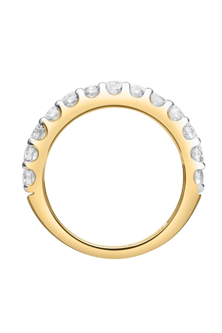 Aria 14K Gold Round Diamond Studded Half Eternity Band Ring - 1 ct, Alternate, color, 14K Yellow Gold