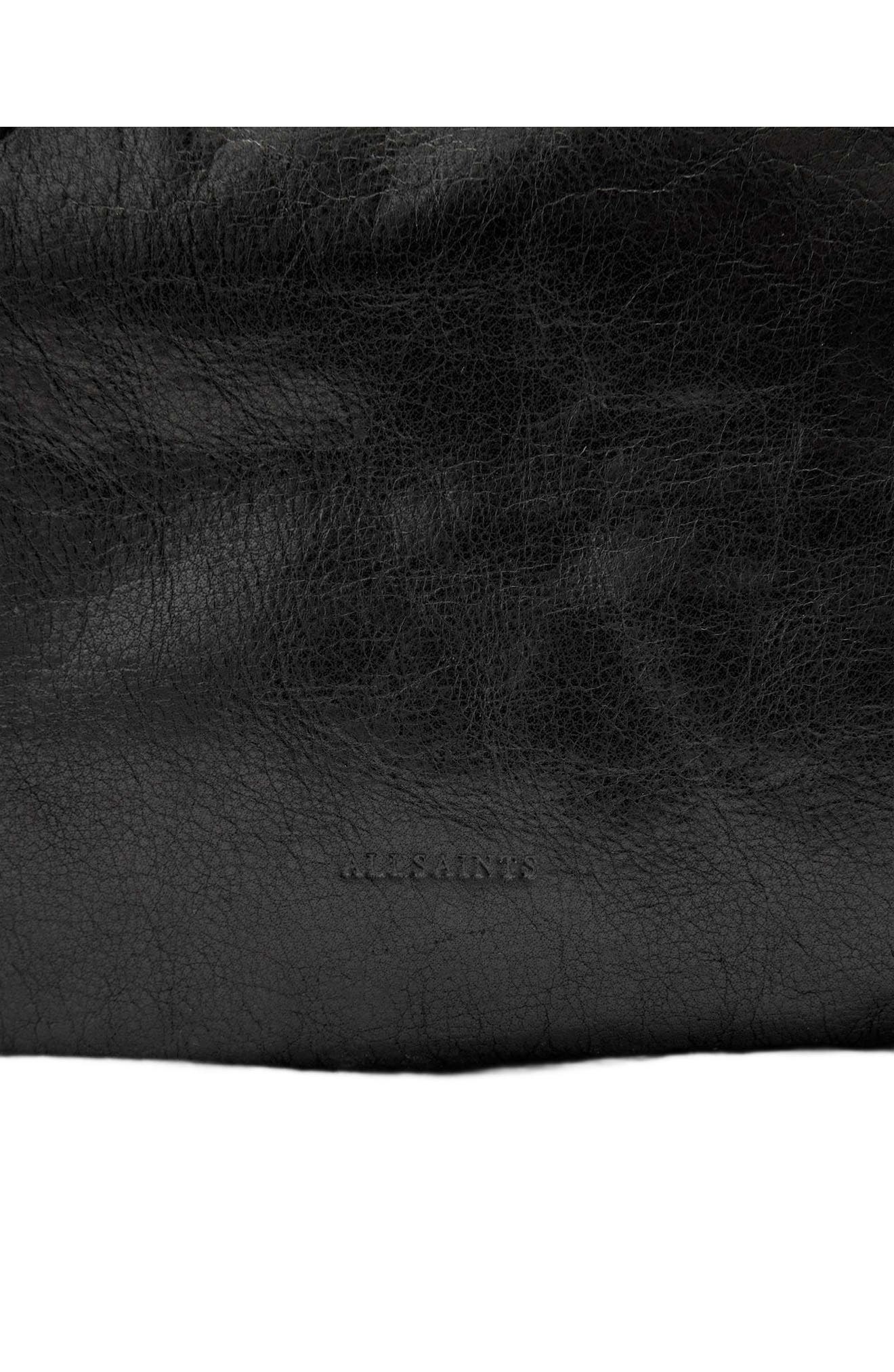 Lutece Leather Duffle Bag, Alternate, color, BLACK
