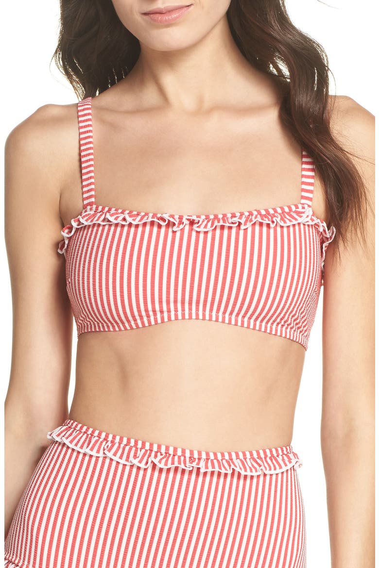 The Leslie Bikini Top, Main, color, RED