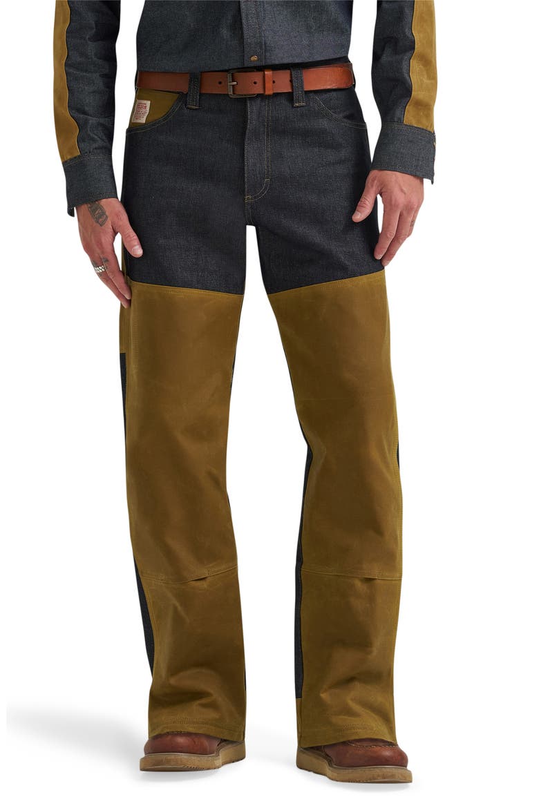 Filson x Wrangler Two Tone Western Jeans, Main, color, INDIGO