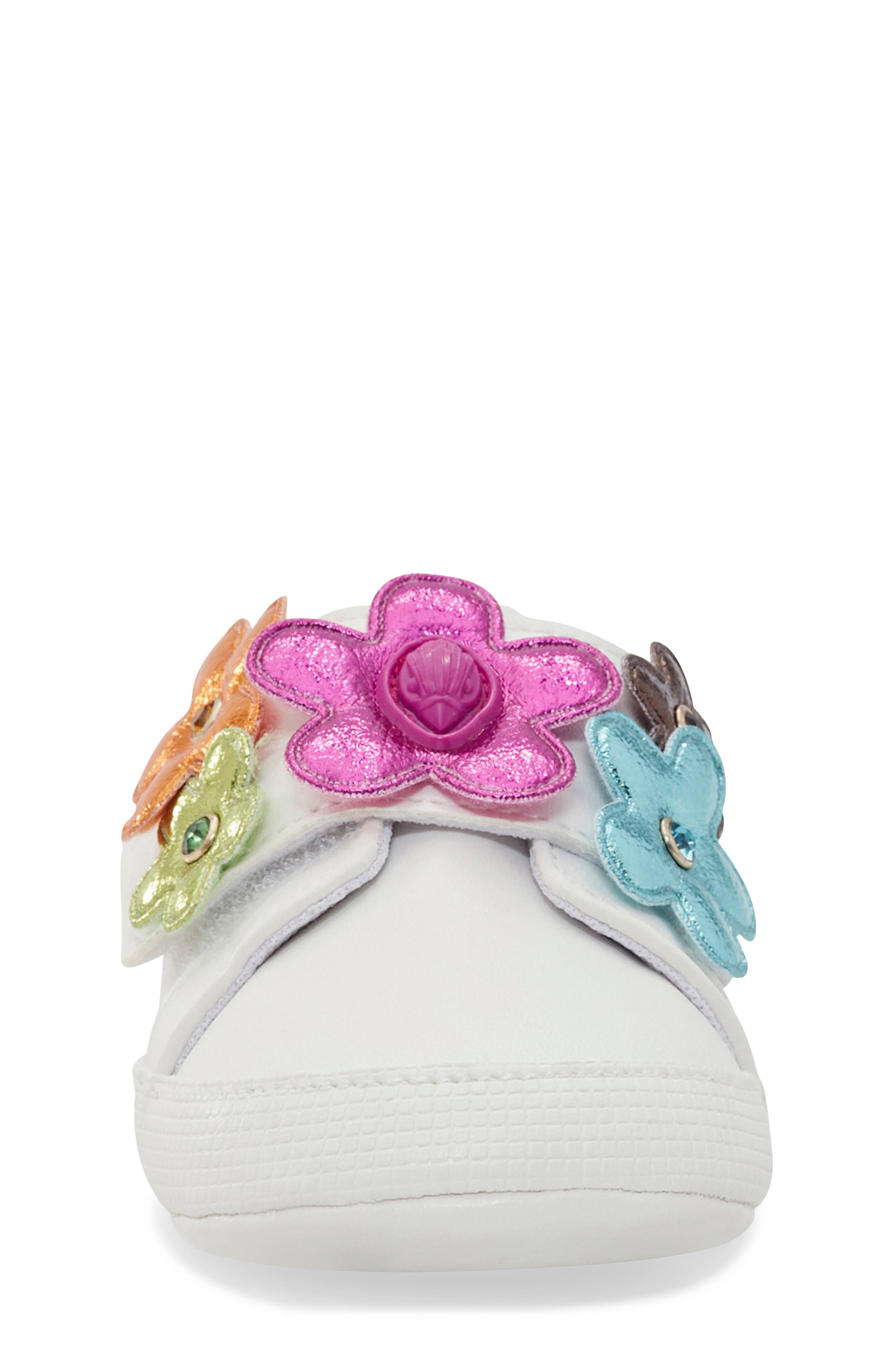 Kurt Geiger London Flower Petal Sneaker, Alternate, color, White Multi
