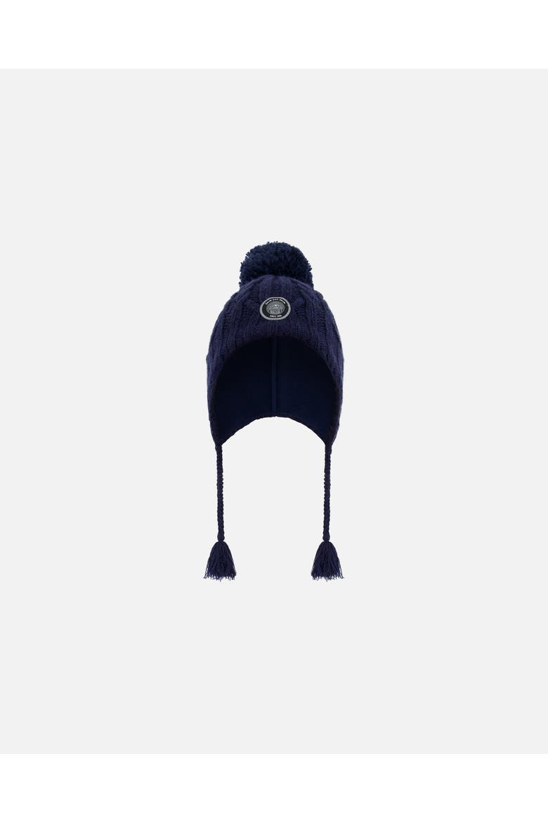 Kids Unisex Peruvian Knit Hat Navy, Main, color, Dress Blue