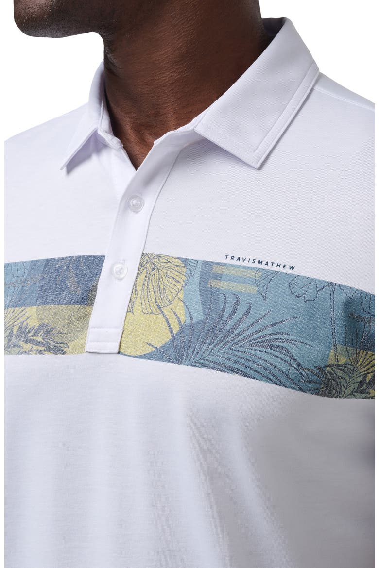 At Altitude Chest Stripe Polo, Alternate, color, WHITE