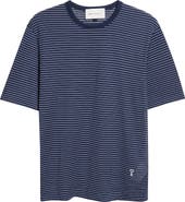 AMI PARIS Classic Fit Stripe T-Shirt