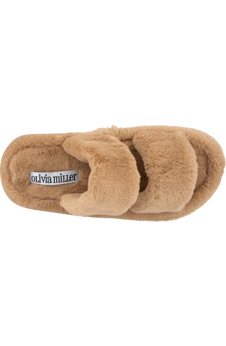 OLIVIA MILLER Ortona Faux Fur Platform Sandal, Alternate, color,