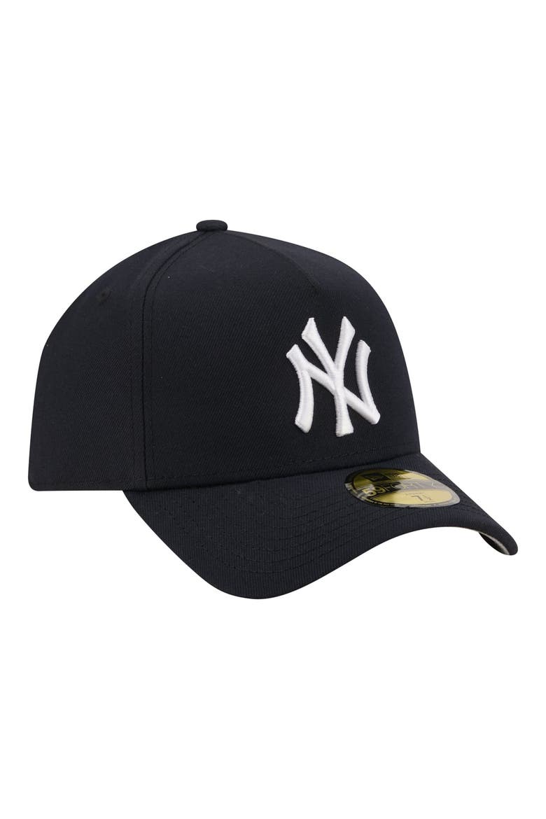 Men's New Era  Navy New York Yankees A-Frame 59FORTY Fitted Hat, Alternate, color, Navy