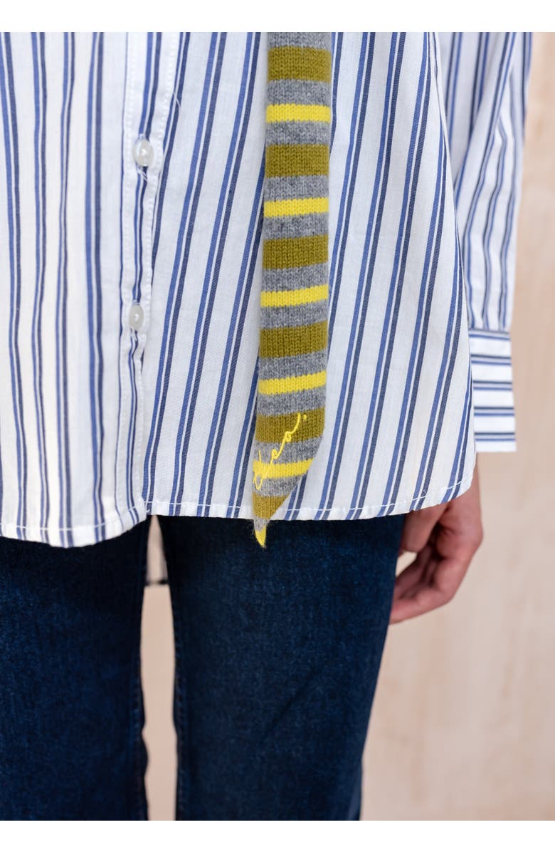 TBCo Merino Wool Neck Tie Scarf, Alternate, color, Green Stripe