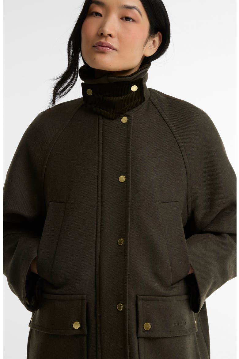 Bedale Wool Blend Coat, Alternate, color, OLIVE / SHADOW CLASSIC