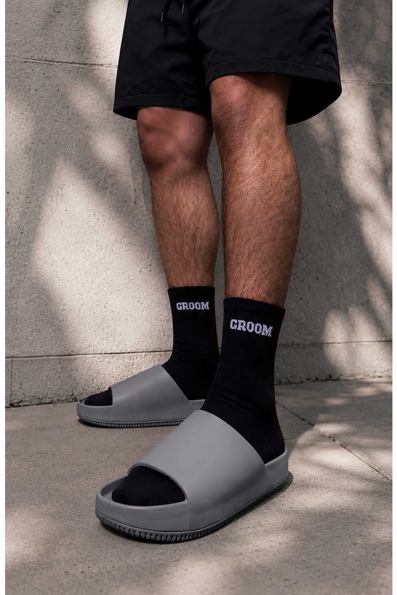 Groom Sock, Alternate, color, Black