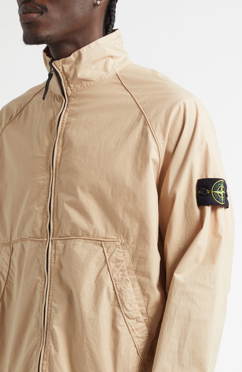 Stone Island Stand Collar Jacket, Alternate, color, Desert