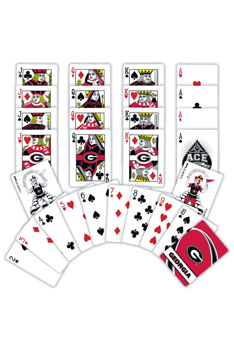 Georgia Bulldogs Playing Cards, Alternate, color, Multicolor