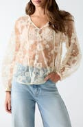 GUESS Sequin Sheer Top