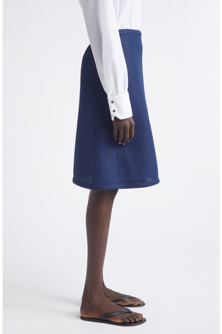Mesh Spacer Knit Skirt, Alternate, color, NAVY MESH