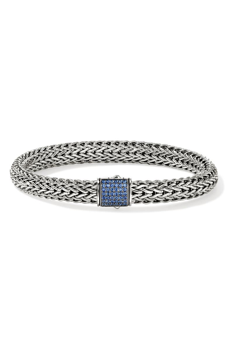 John Hardy Icon Bracelet, Sterling Silver, Main, color, Blue Sapphire