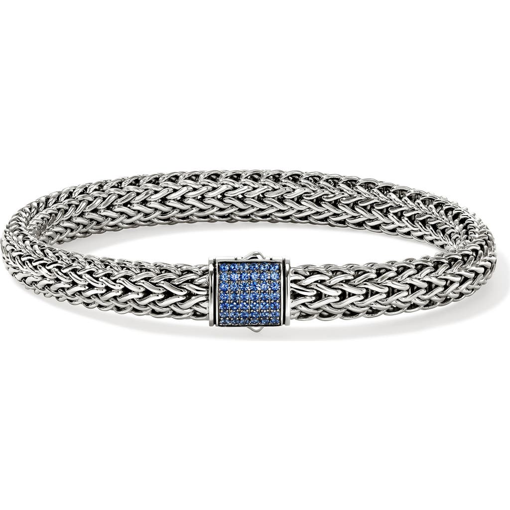 John Hardy Icon Bracelet, Sterling Silver, Pavé, 7.5mm In Metallic