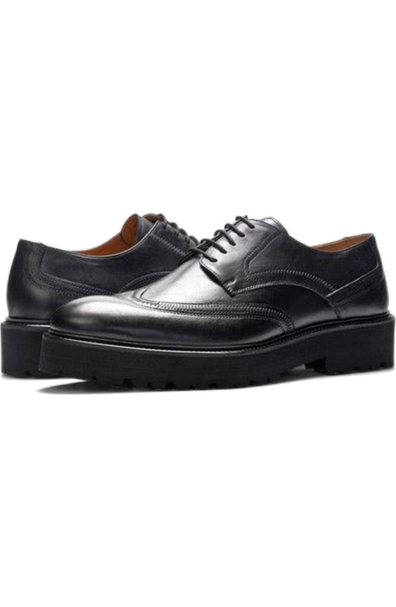 A. Veer Hadley Wingtip, Alternate, color, Black Leather