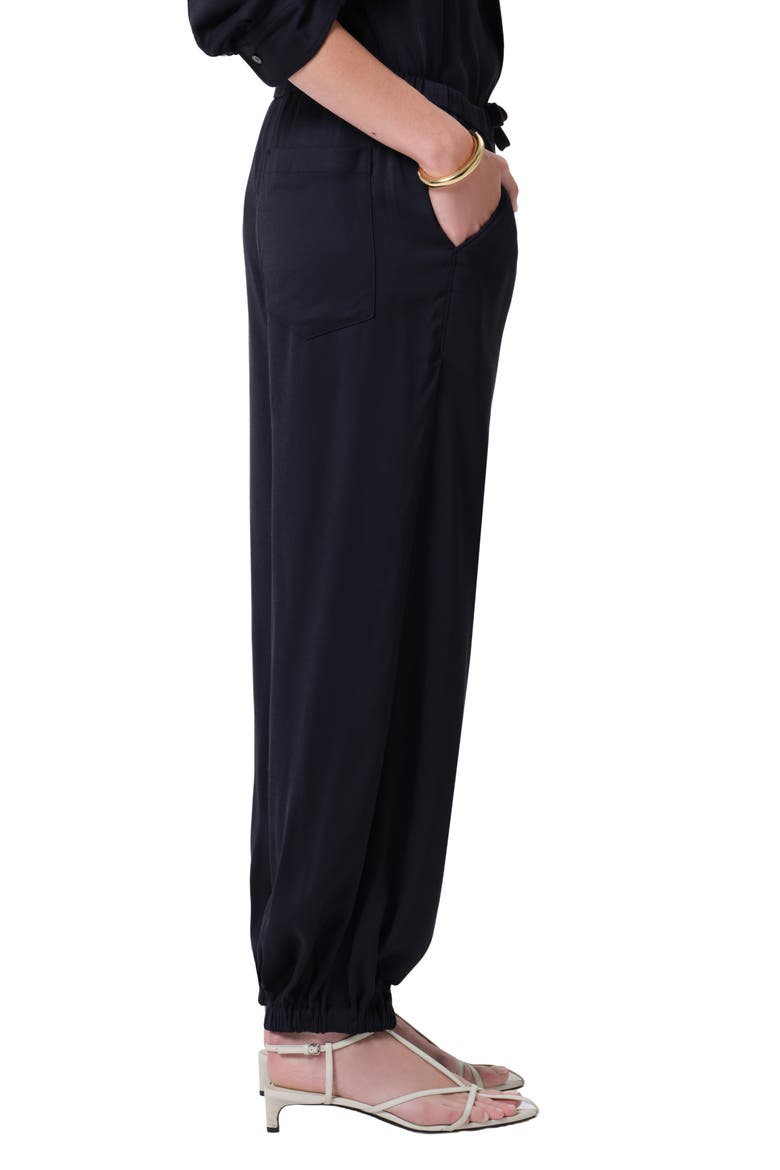 Bubble Drawstring Joggers, Alternate, color, NAVY