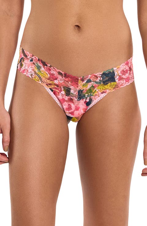 Print Low Rise Thong