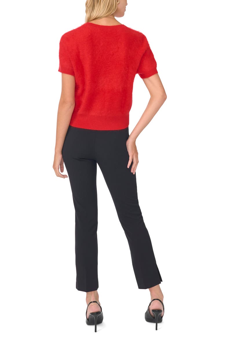 Short Sleeve Sweater, Alternate, color, EQUESTRIAN RED