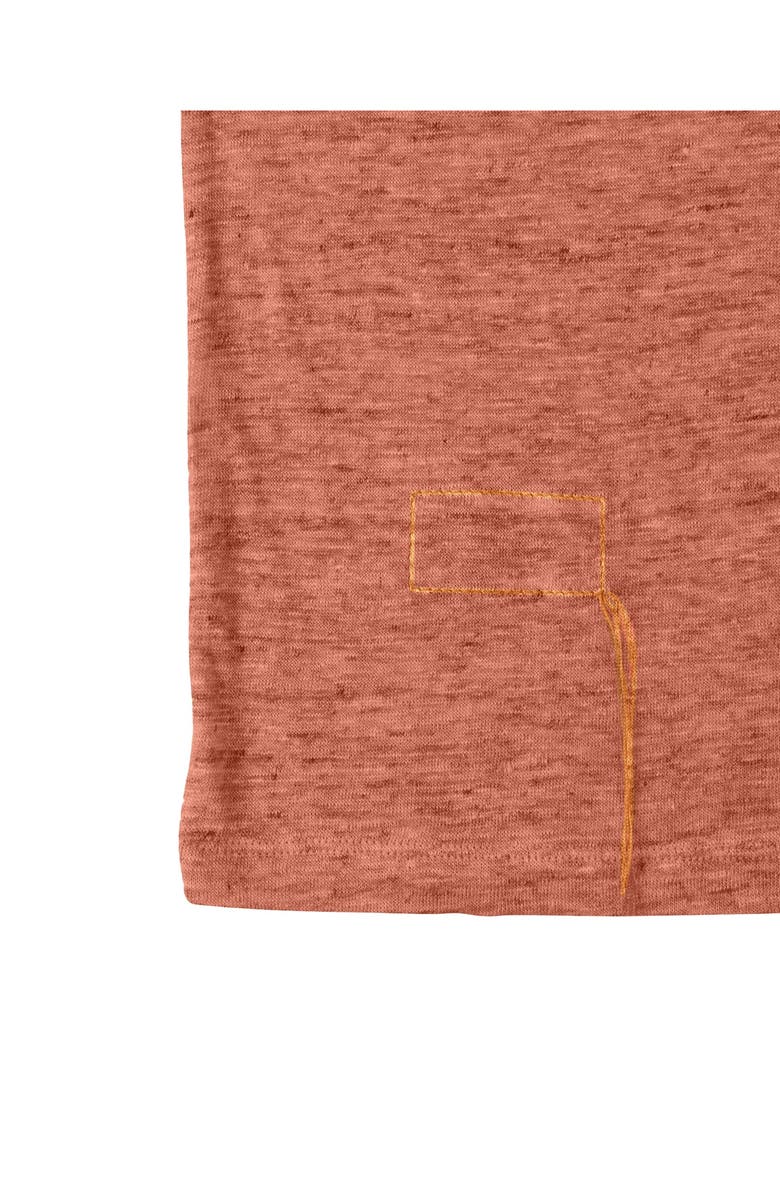Fortela Long Sleeve Linen T-Shirt, Alternate, color, Red