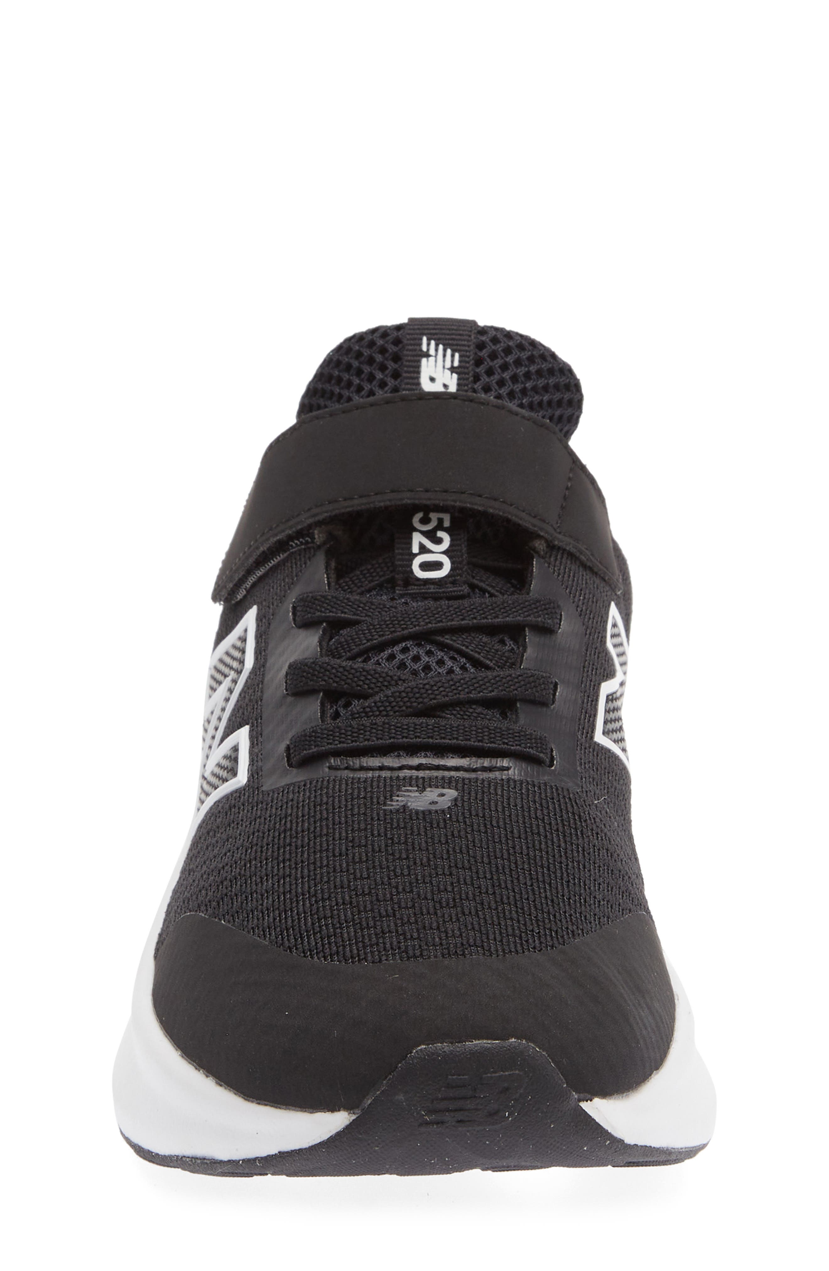 Kids' 520 Fresh Foam Running Shoe, Alternate, color, BLACK/ WHITE