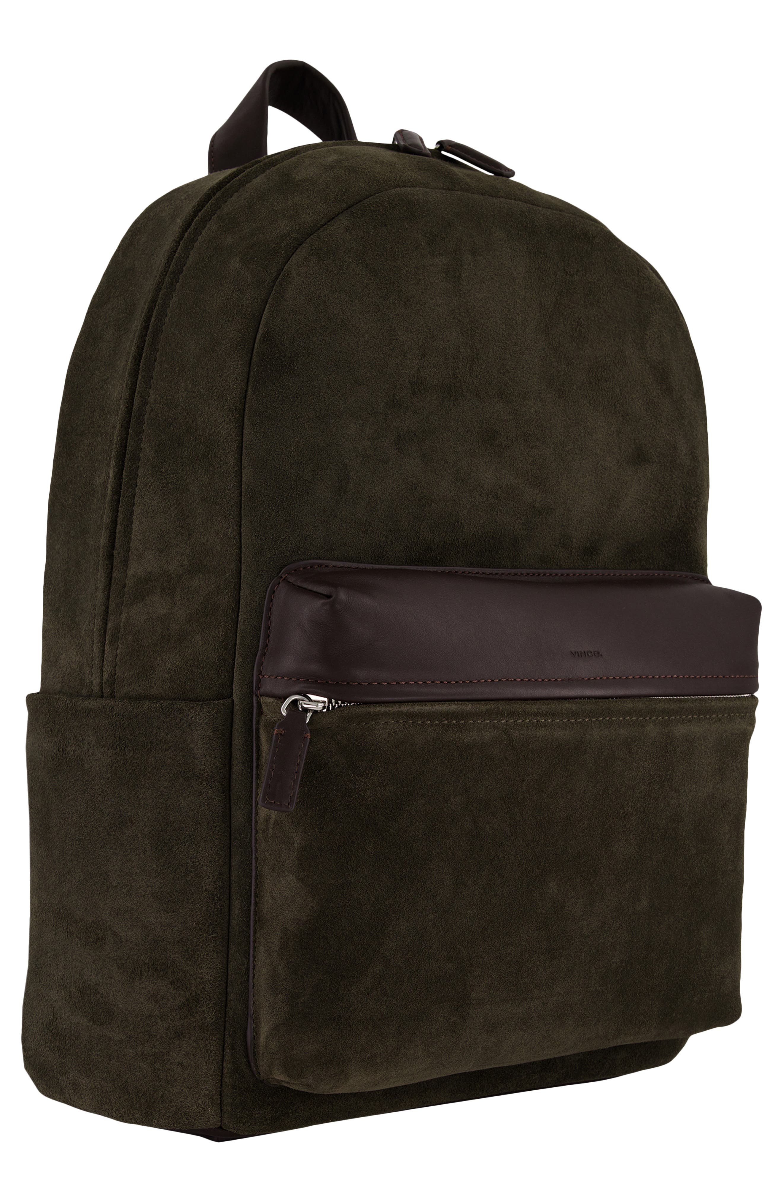 Vince Cavalor Leather Backpack, Alternate, color, Driver Green