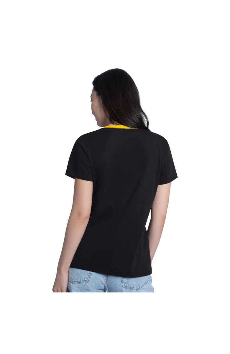 G-III 4HER BY CARL BANKS Women's G-III 4Her by Carl Banks Black Joey Logano Best Team V-Neck T-Shirt, Alternate, color, Black