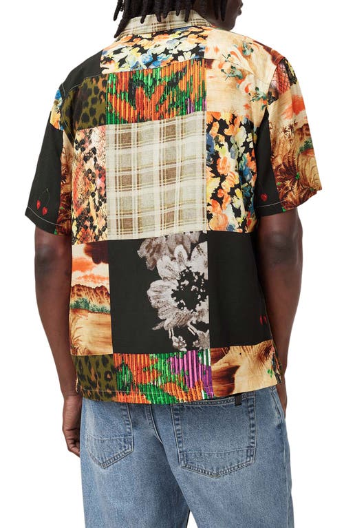 Allsaints Patches Camp Shirt In Cadet Black