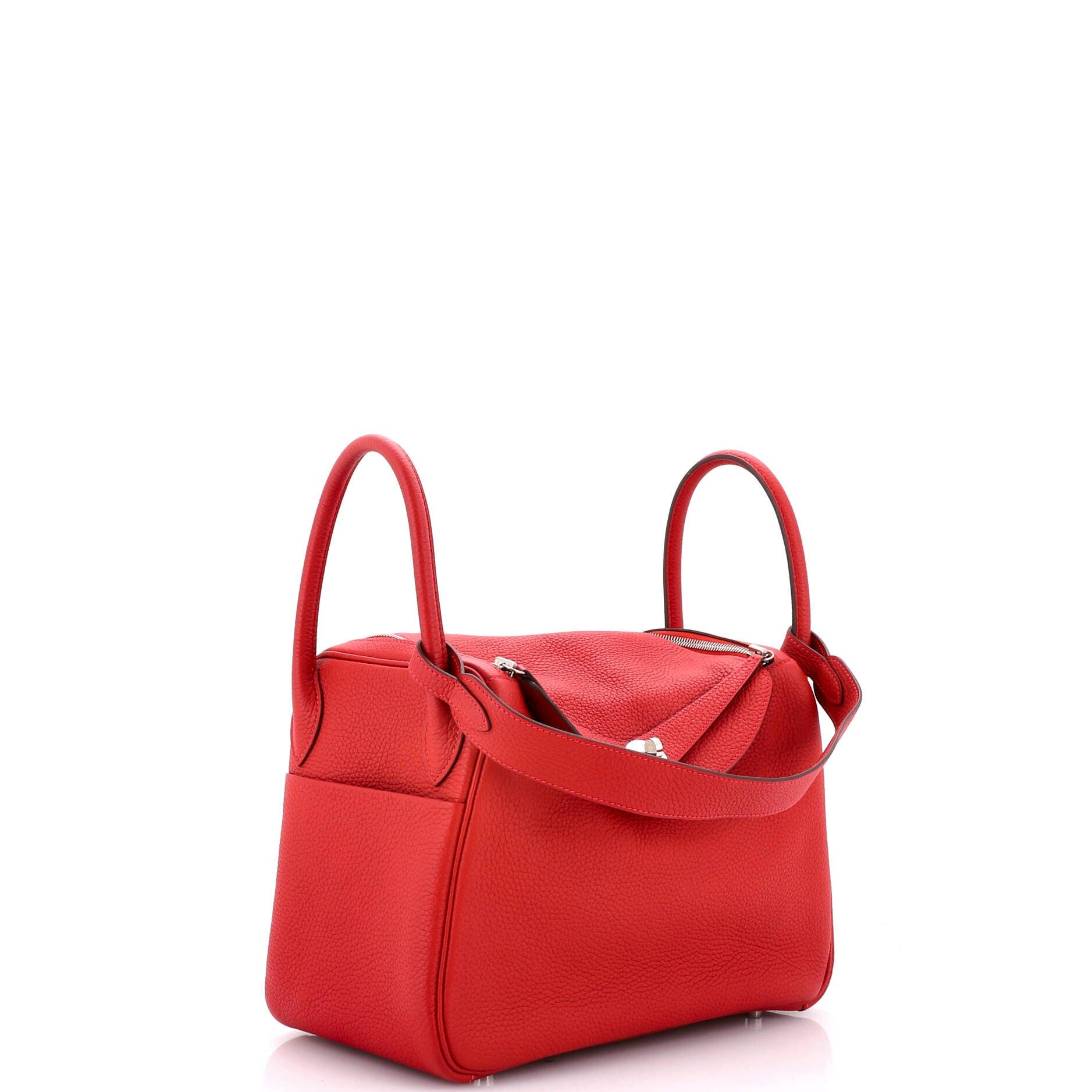 Pre-Owned Hermes Lindy Bag Clemence 30, Alternate, color, Rouge Casaque