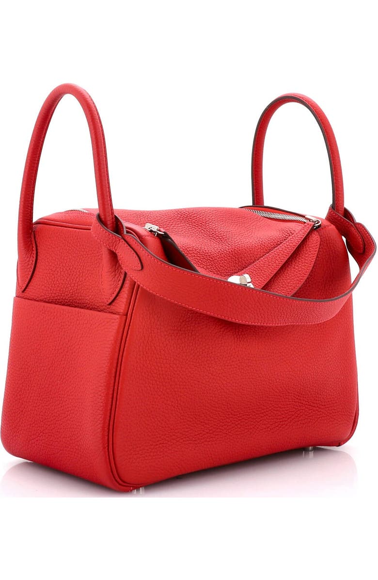 Pre-Owned Hermes Lindy Bag Clemence 30, Alternate, color, Rouge Casaque