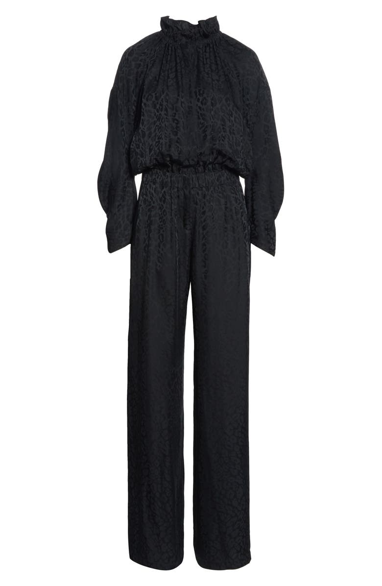 Zero + Maria Cornejo Ram Gaban Cheetah Jacquard Jumpsuit, Alternate, color, 