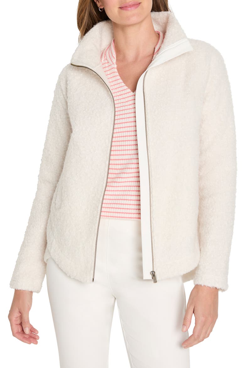 All Year Curly Bouclé Jacket, Main, color, CLASSIC CREAM