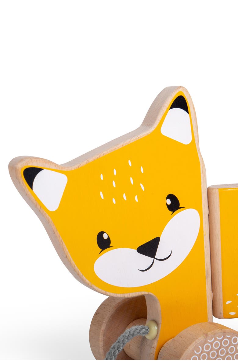 Bigjigs Toys FSC<sup>®</sup> Certified Pull Along Fox, Main, color, 