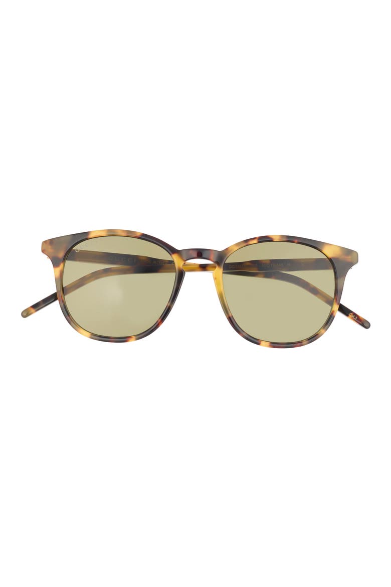 50mm Round Sunglasses, Main, color, HAVANA HAVANA GREEN