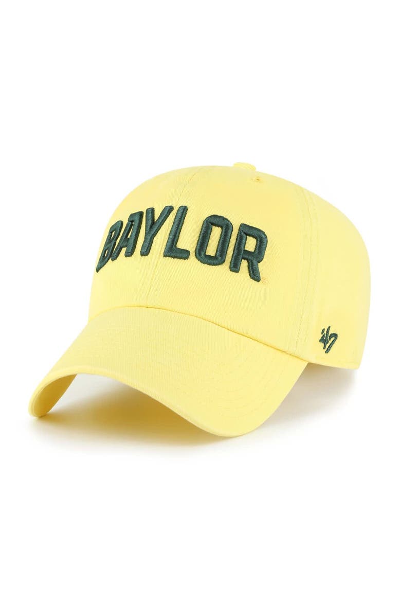 Men's '47 Gold Baylor Bears Clean Up Adjustable Hat, Main, color, Gold